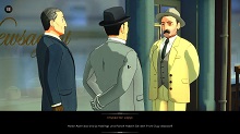 Ein bewährtes Gespann:<br /><br />Hastings, Poirot und Japp