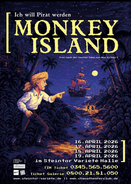 Monkey Island im April 2026 wieder auf der Theaterbühne